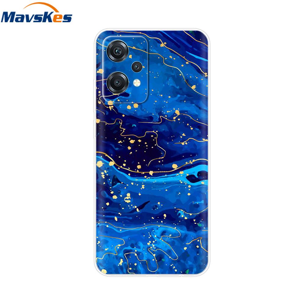 For OnePlus Nord CE 2 Lite 5G Case Cover for OnePlus Nord 2T Marble Transparent Soft Clear Silicone Phone Cases Funda Bumper