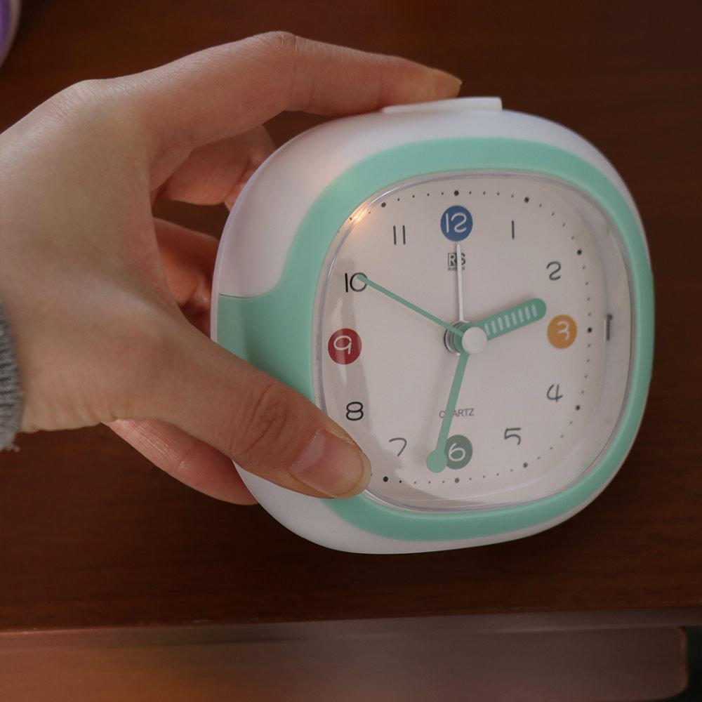 Anti-drop Alarm Clock with Night Light Tabletop Clock Cute Children Desktop Clock Student Learning