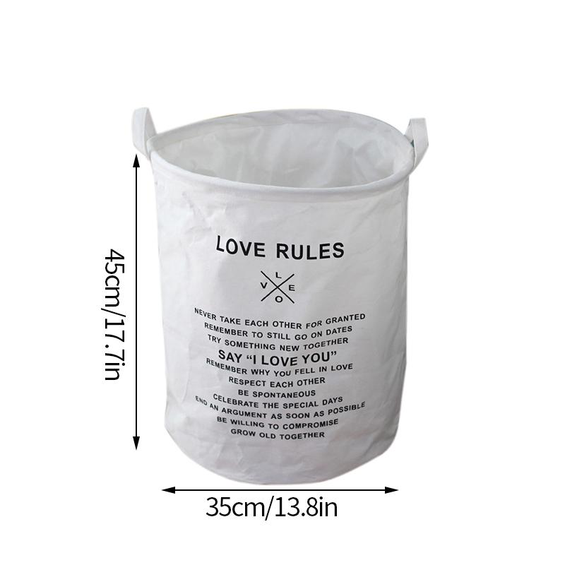 Foldable Laundry Basket Printed Storage Basket for Dirty Clothes Kid Toy Storage Bathroom Laundry Hamper Dirty Clothes Organizer