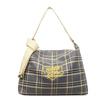 Bolsa tote xadrez feminina versátil bolsa de ombro