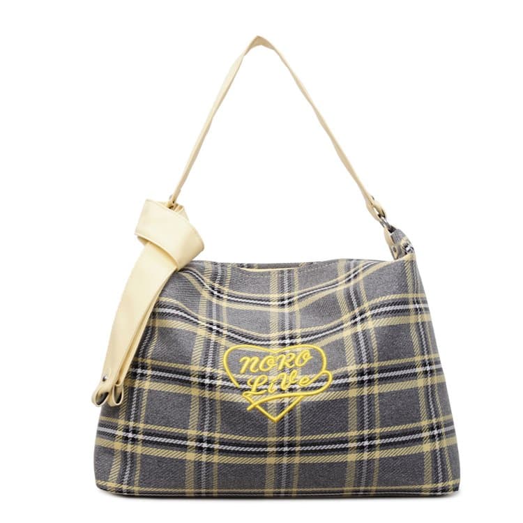 Клетчатая сумка-тоут женская универсальная сумка через плечо