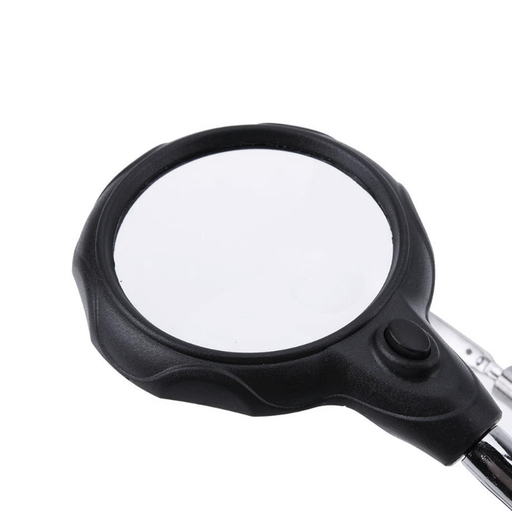 Desktop Magnifier Welding Magnifying Glass LED Holder Soldering Repair Tool with Auxiliary Clip