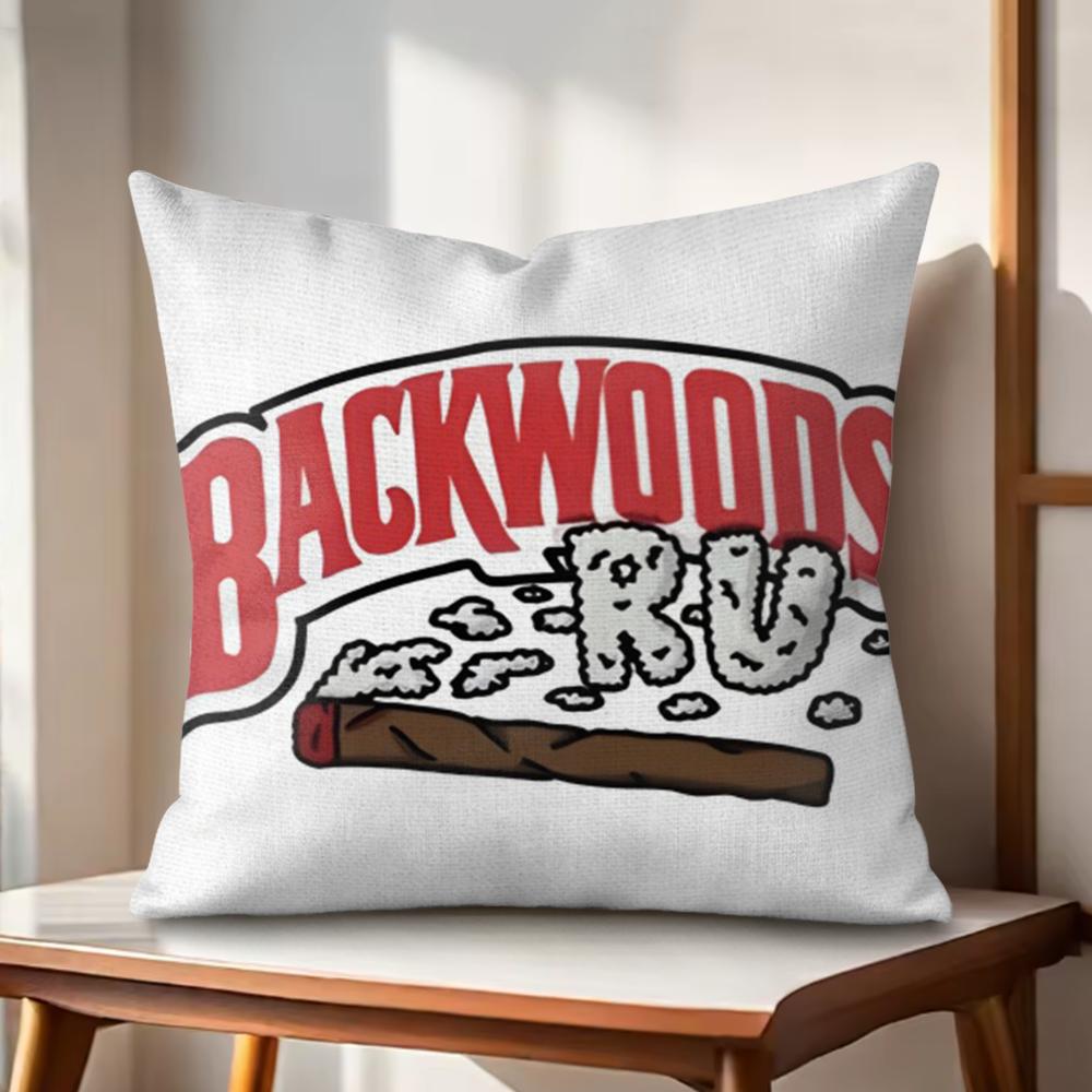 

Classic BBackwood Cushion Cover Natural Linen Organic Fabric DoubleSided Printing Couch Pillow Covers Home Decor 30x30cm