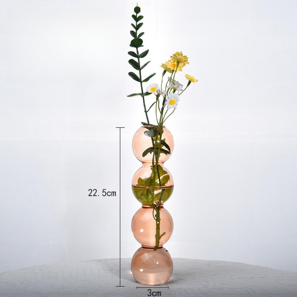 Modern Simple Creative Glass Vase Homestay Flower Utensils Decoration Bubble Vase Flower Arrangement Hydroponic Ball Glass