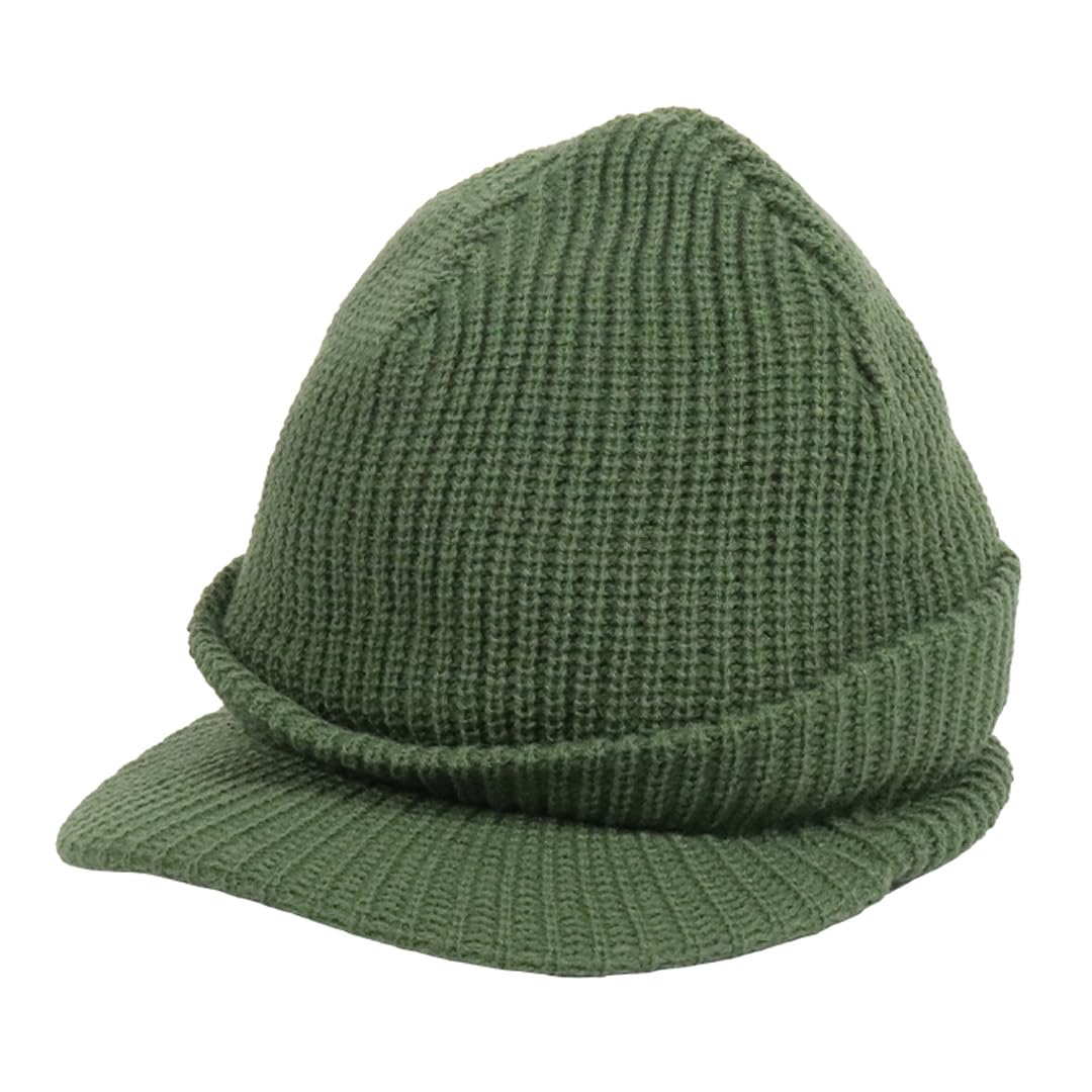 

HUF Knit Cap with Brim, Men s and Women s, Streetwear Brand, Visor Beanie, Logo, Star, Unisex, Autumn/Winter, Avocado, Olive [Parallel Import]
