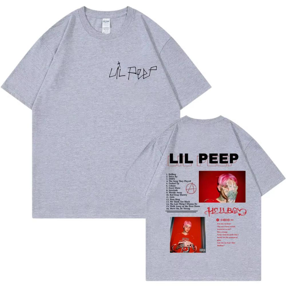 Rapper Lil Peep Album Merch Tshirts Men Women Clothing Harajuku Hip Hop Short Sleeve Tshirts Fashion Casual Oversized T Shirts