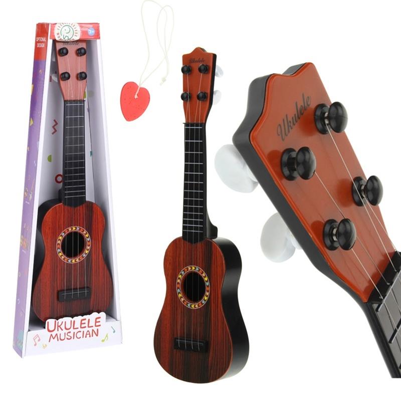 Classical Acoustic Guitar Ukulele Musical Instruments for Children Pick - brown