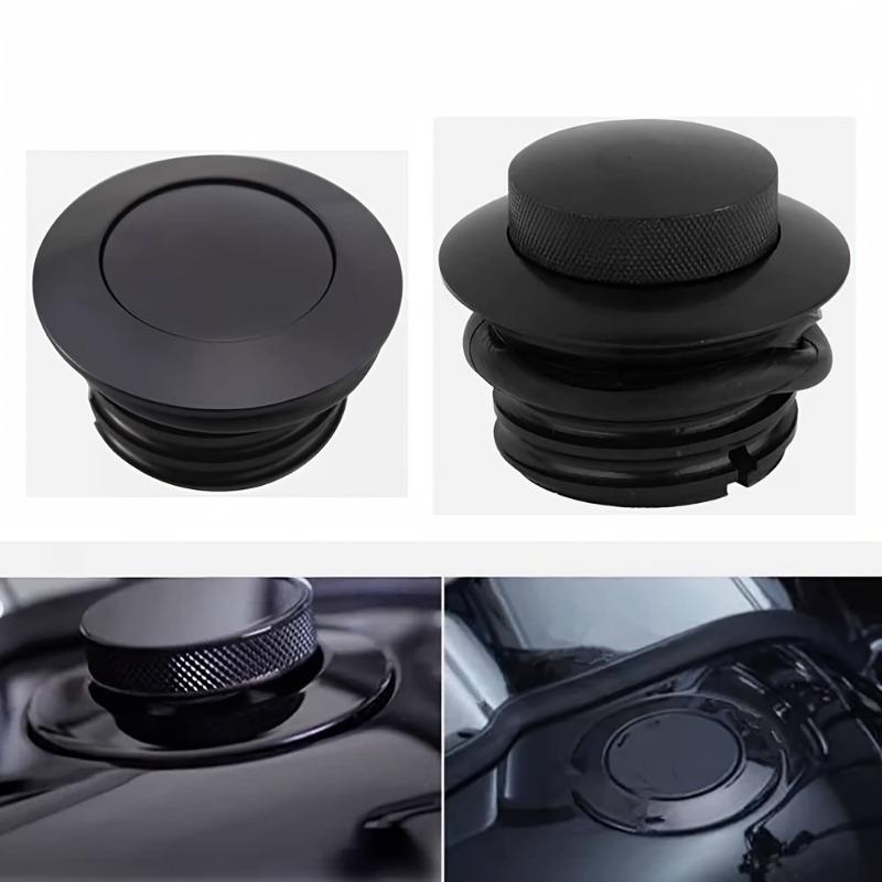 1pc Aluminum Alloy Motorcycle Fuel Tank Cap Retro Press Type Pop Up Air Cap Gasoline Tank Accessory