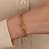 1pc Fashion Stainless Steel Horseshoe Buckle Pendant Bracelet for Women Bracelets Jewelry Gifts Suitable for Daily Wear