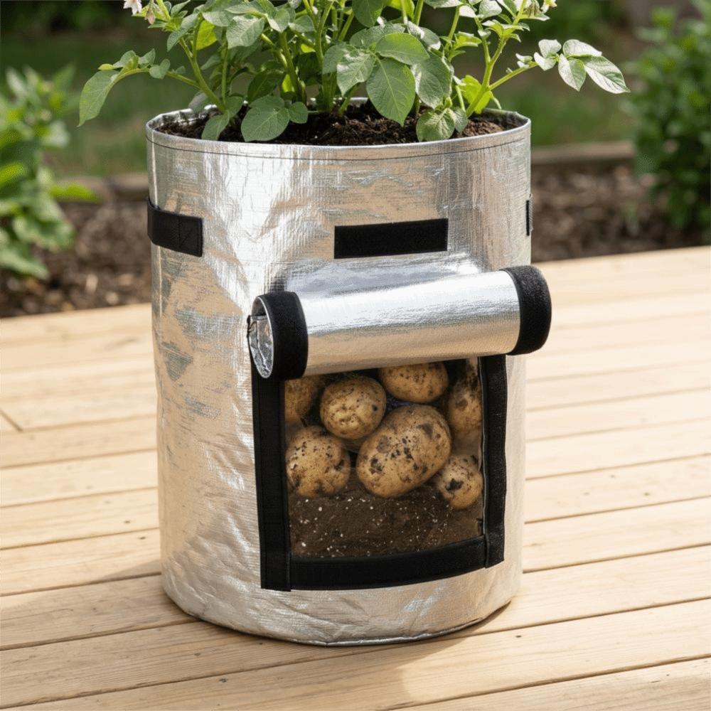 

5PCS 7 /10 Gallon Grow Bag for Plants Reusable Garden Planting Bag Potato Grow Bag Home Planting 7 Gallon 30*35cm