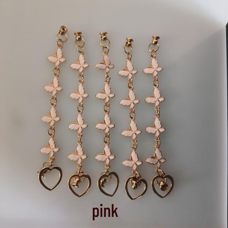 

Чехол для телефона с бабочкой, противоударной защитой, противоскользящей цепочкой и брелоком-шнурком на запястье