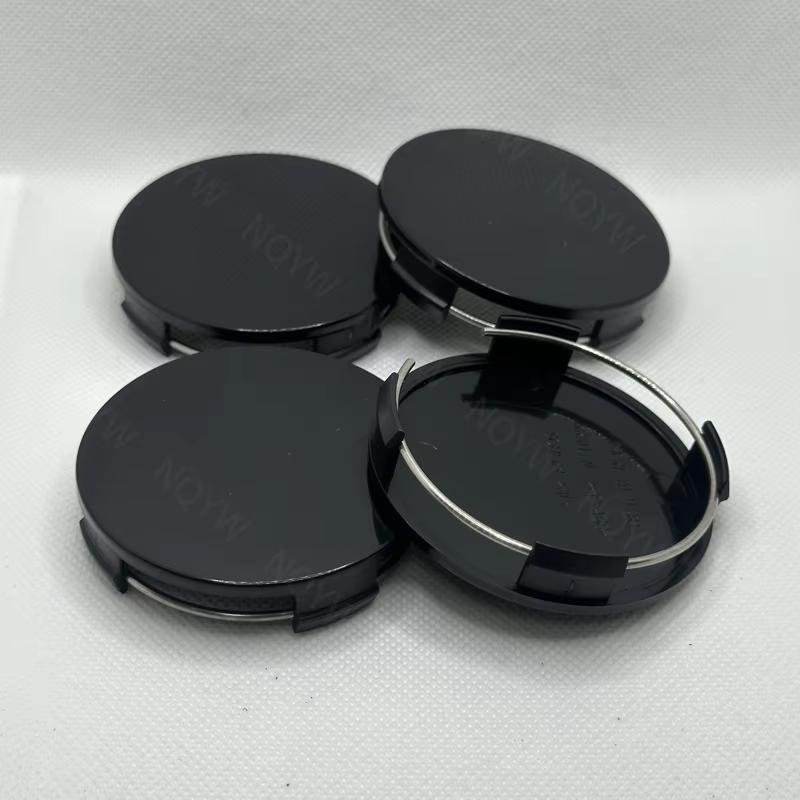 4Pcs/Set 65mm Car Wheels Rim Hub Cap Car Wheel Center Caps Black Silver ABS Plastic Hubcap Dust-proof Covers Auto Accessories