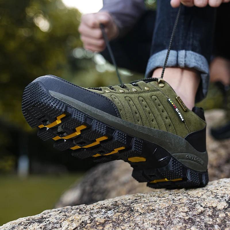 Men Hiking Shoes Low-Top Casual Sports Shoes Women Comfortable Breathable Wear-Resistant Outdoor Men Shoes Women