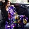 Witch Blanket  Ultra-Soft, Warm, Cozy Throw for Living Room, Sofa, Four Seasons Travel Accessory  Cute Cartoon Character Home Decoration