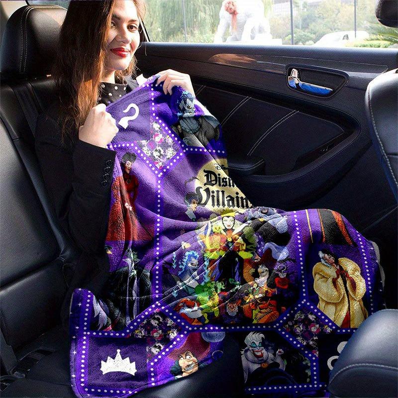 Witch Blanket  Ultra-Soft, Warm, Cozy Throw for Living Room, Sofa, Four Seasons Travel Accessory  Cute Cartoon Character Home Decoration