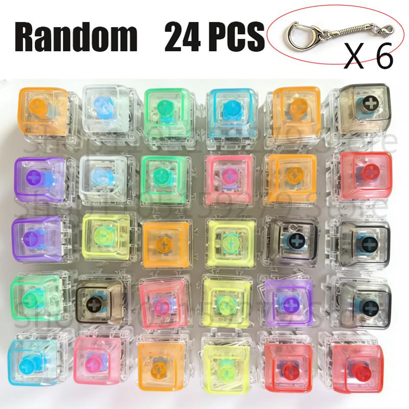 *Led Free Assembly Keyboard Keychain Fidget Toy Crystal Clicker Sensory Toy Stress Relief Keyboard Keychain Adult Children'S Toy