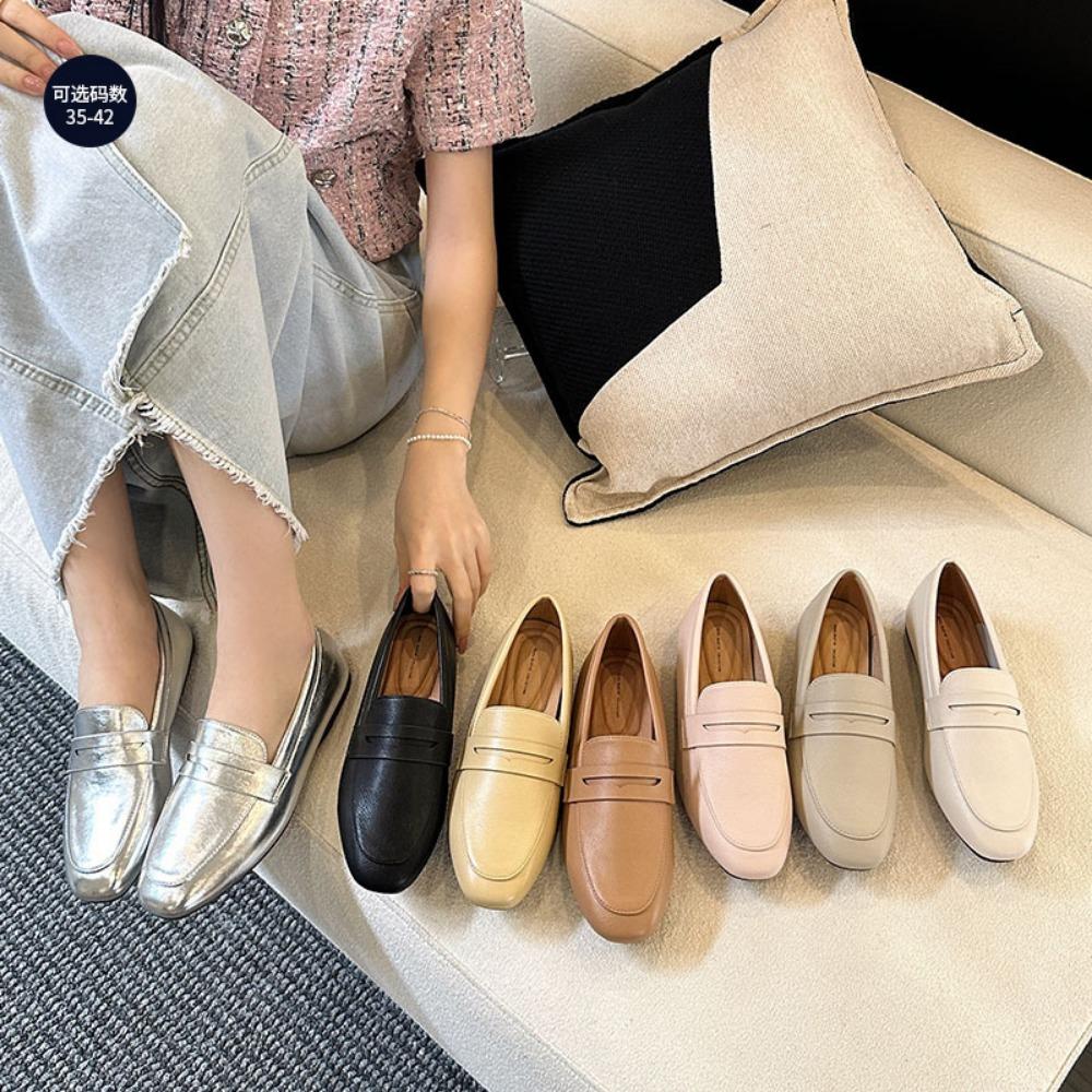 Flat Bottomed Women's Shoes Spring Summer Autumn Soft Soled Flats Simple Versatile Women's Loafers Commuting Women Flat Shoes