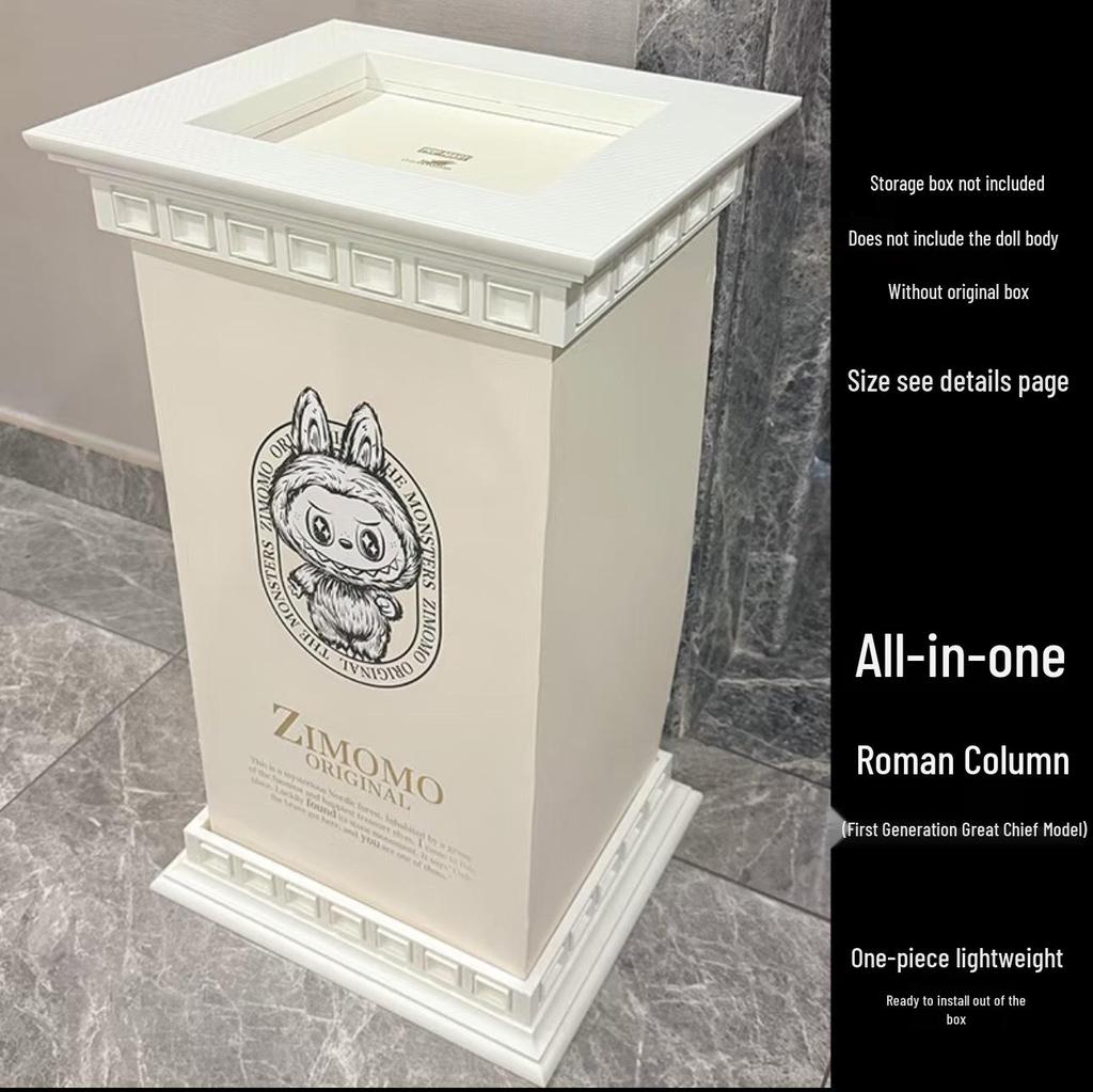 LABUBU ZIMOMO Archangel Acrylic Display Box with Magnetic Door