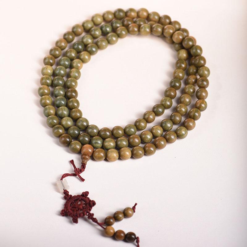 Argentina Agarwood & Green Sandalwood Unisex Prayer Beads Bracelet