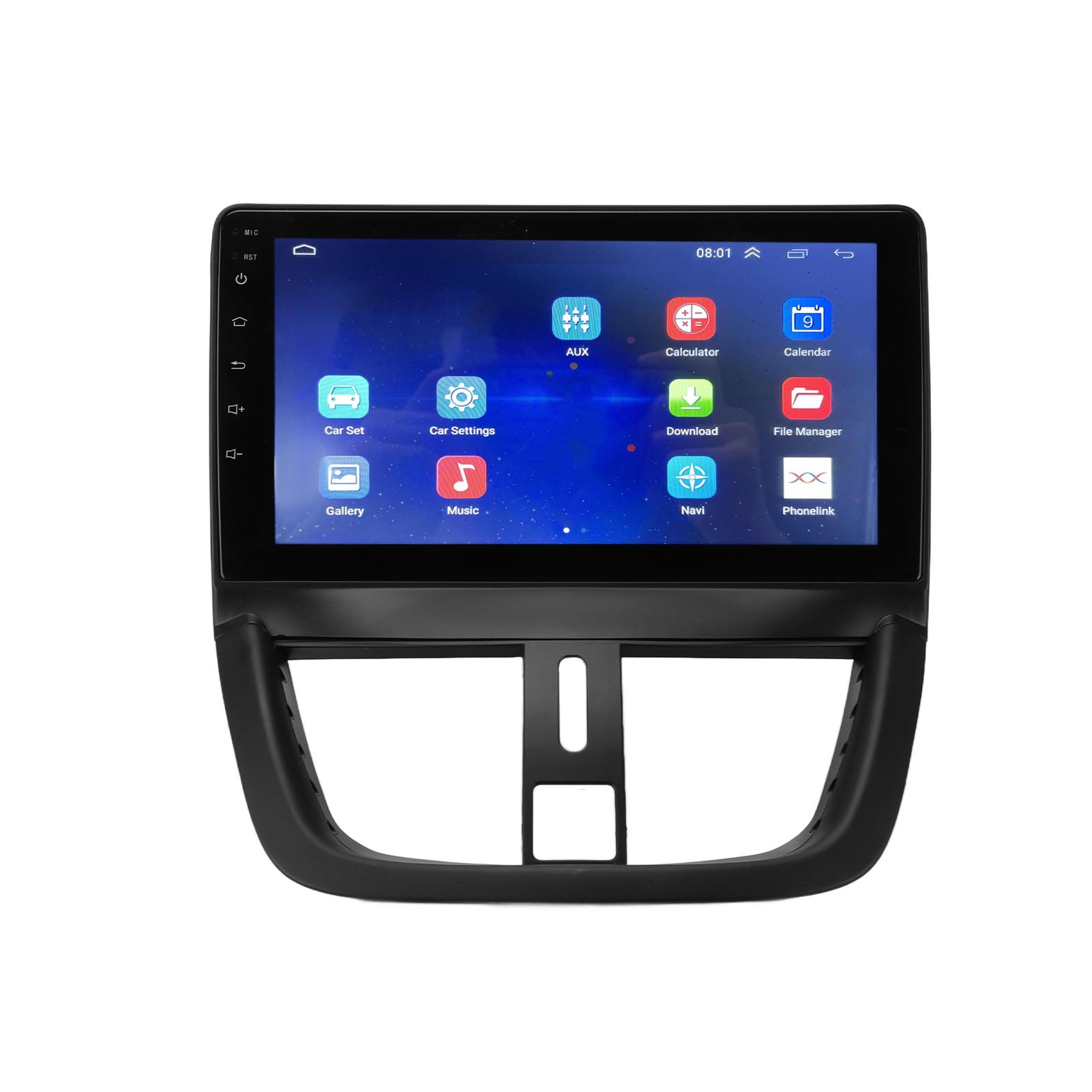 

9in Car Radio Multimedia Video Player Quad Core 1GB+16GB 1024x600 Replacement for Peugeot 207 20062012