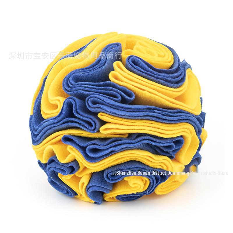 "Upgraded Dog Snuffle Ball - Interactive Pet Sniffing Toy for Snacks"