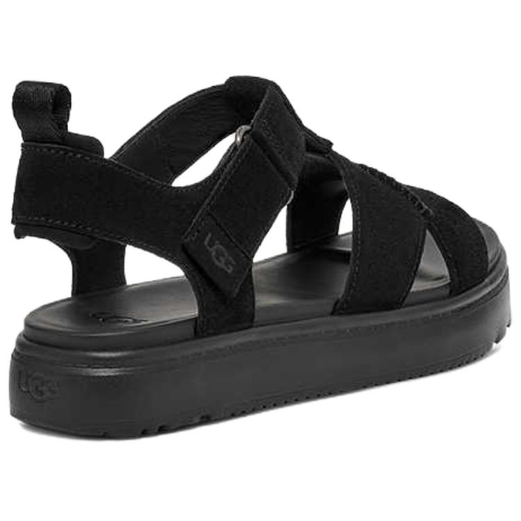 UGG Vintage Round Toe Thick Sole Slide Sandals Women sandals Black 1170531-BTNL