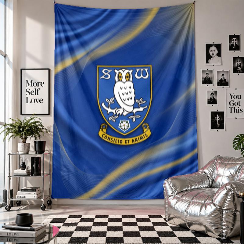 Sheffield Wednesday Wall Tapestry Home Decor Wall Hanging Cloth for Bedroom Living Room Background