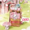 Sanrio Kuromi Water Cup Girls' High Beauty Plastic High Temperature Resistant Cute Double Drink Cup With Straw Square Water Cup