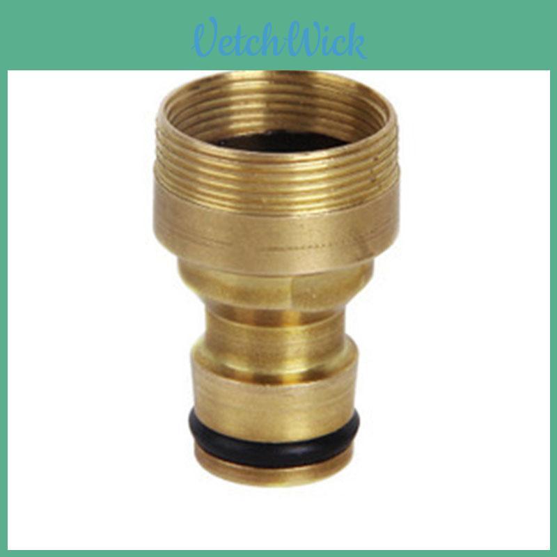 Premium Solid Brass Hose Pipe Connector With Classic Gold Finish For Effortless Watering