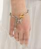 Vvv [Set] Baby Pony Drop Chain Surgical Necklace + Bracelet