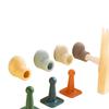Silicone Anti-Collision Door Wedge with Round-Head Magnet, No-Drill Silent Door Stopper for Bathroom