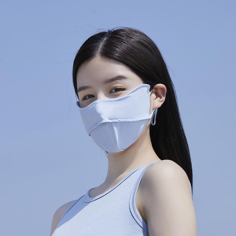 ACRUNU Full Face UV Protection Cycling Mask - Ice Silk Facekini Sunshade Cover