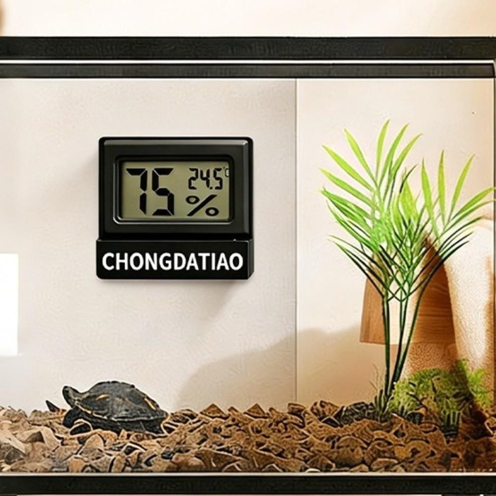 Magnetic Reptile Thermometer High Accurately Feeding Box Thermometer Reptile Terrarium