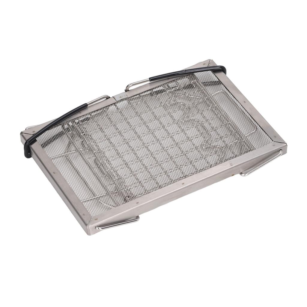 Camping Stove Toaster Foldable Portable Stable Structure Stainless Steel Outdoor Stovetop Toaster for Picnic