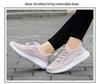 Women's Lightweight Breathable Mesh Sneakers - Non-Slip Soft Sole Walking Shoes for Middle-Aged & Elderly