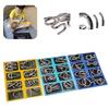 Children's Intelligence Toy Set Nine Linked Rings Puzzle, Brain Teaser Gift, Full Set Of Unlocking Rings, Eight Pieces, Lu Ban Lock
