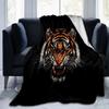 1pc Roaring Tiger Themed Blanket Cute Design for Room Decor, Soft Throw Blanket Perfect .K079