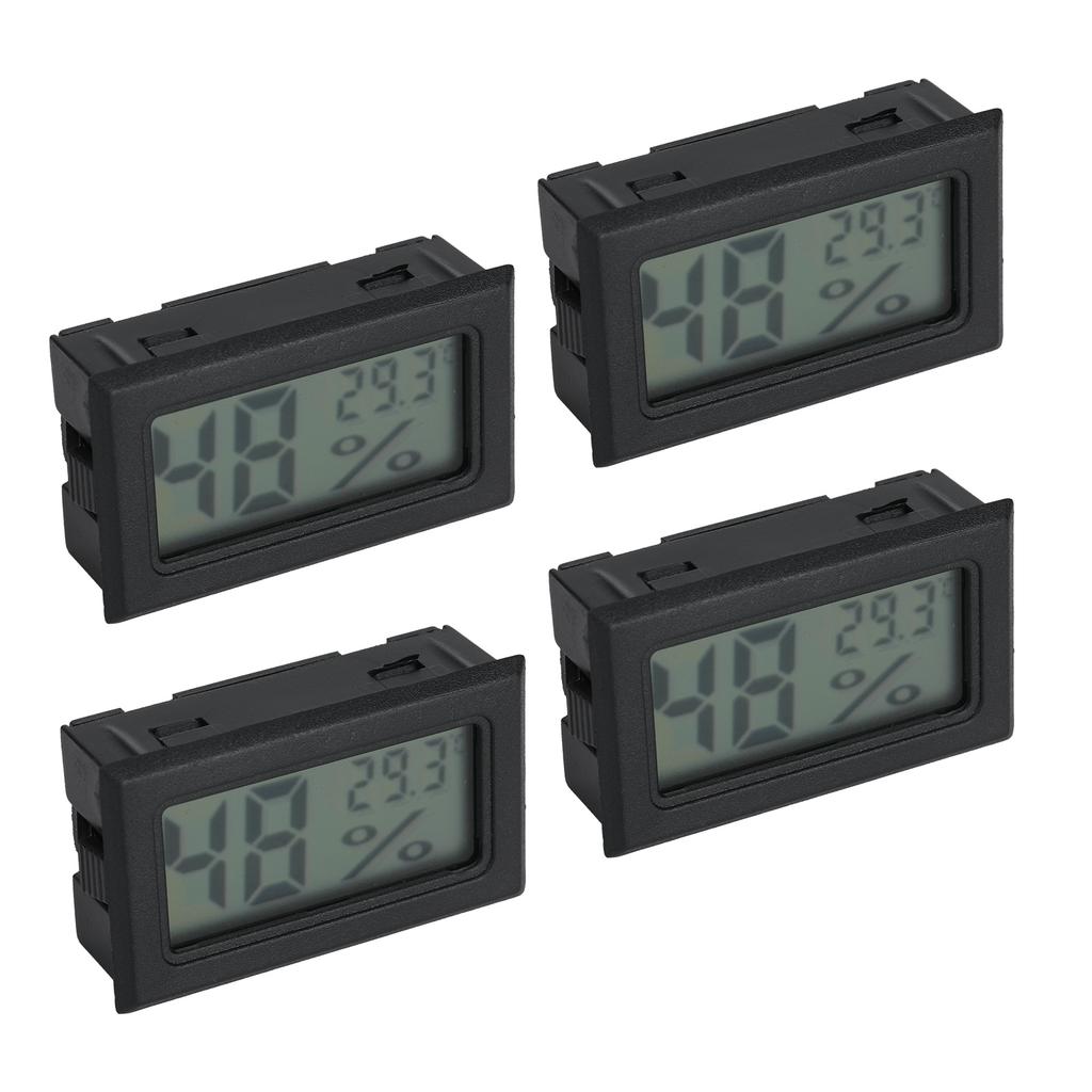 4 SZT. Mini Wbudowane Cyfrowe Mierniki Temperatury i Wilgotności Miernik Termometr Higrometr Wewnętrzny TS 804 B