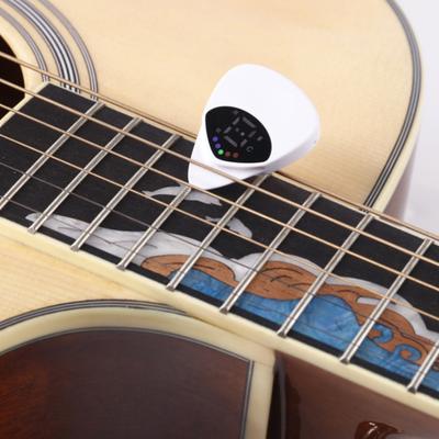 2-In-1 Guitar Pick Tuner LED Display Acoustic Electric Guitar Ukulele Bass Violin Banjo Tuner Digital Tuner 12 Equal Temperaments Tuning Tools