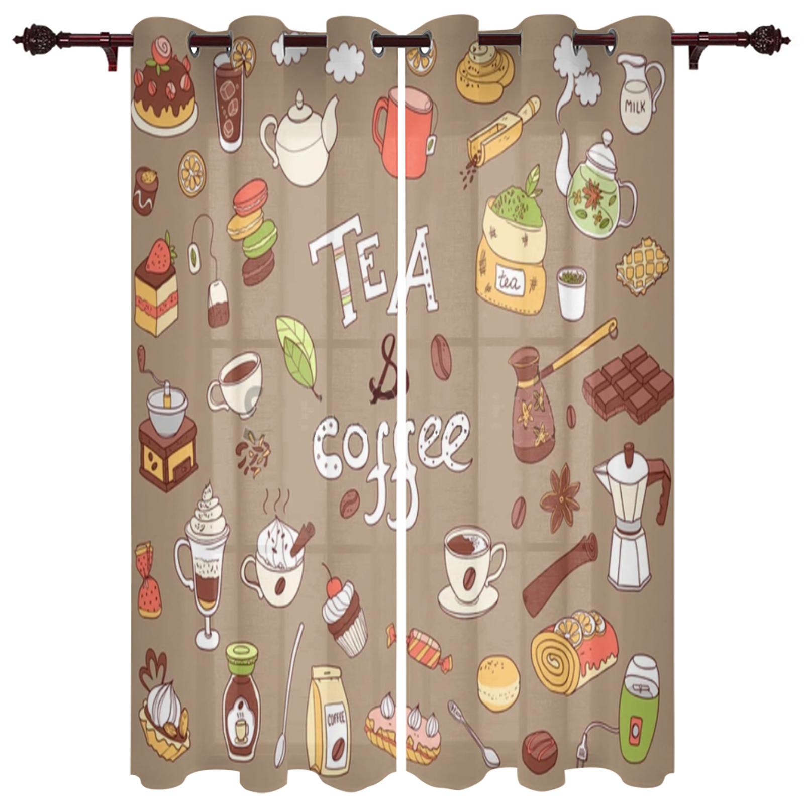 Кофейные ретро деревянные решетчатые оконные шторы — фото 18