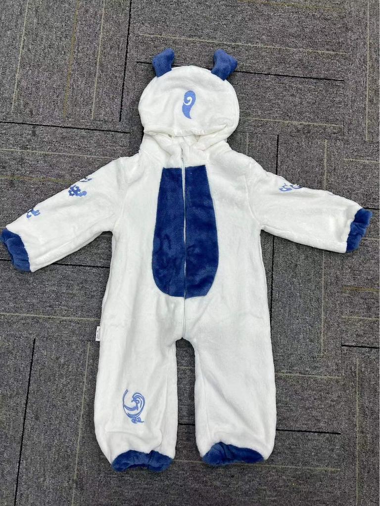 Autumn/Spring Thick Baby Dinosaur Romper - Warm, Cute, Perfect for Outings