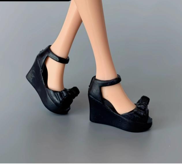 1/6 Puppenschuhe Plateau Schleifenschuhe 30cm Puppendekorationen Mädchensammlung Spielzeug DIY Spielpuppen Zubehör Schuhe
