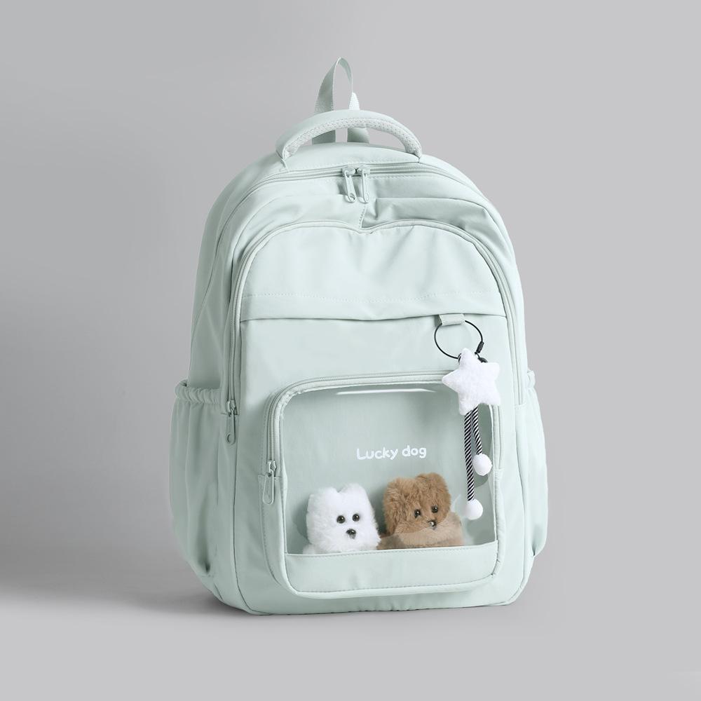 Korean version simple school bag for junior high school college girls book bag large capacity waterproof outdoor travel backpack