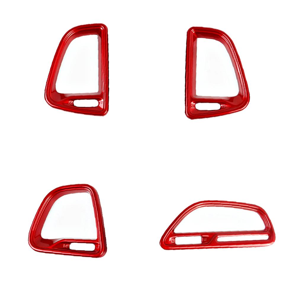 4pcs For Dodge Challenger 2015 2016 2017 2018  Center Console Air Condition Outlet Vent Cover Trims Car Interior accessories