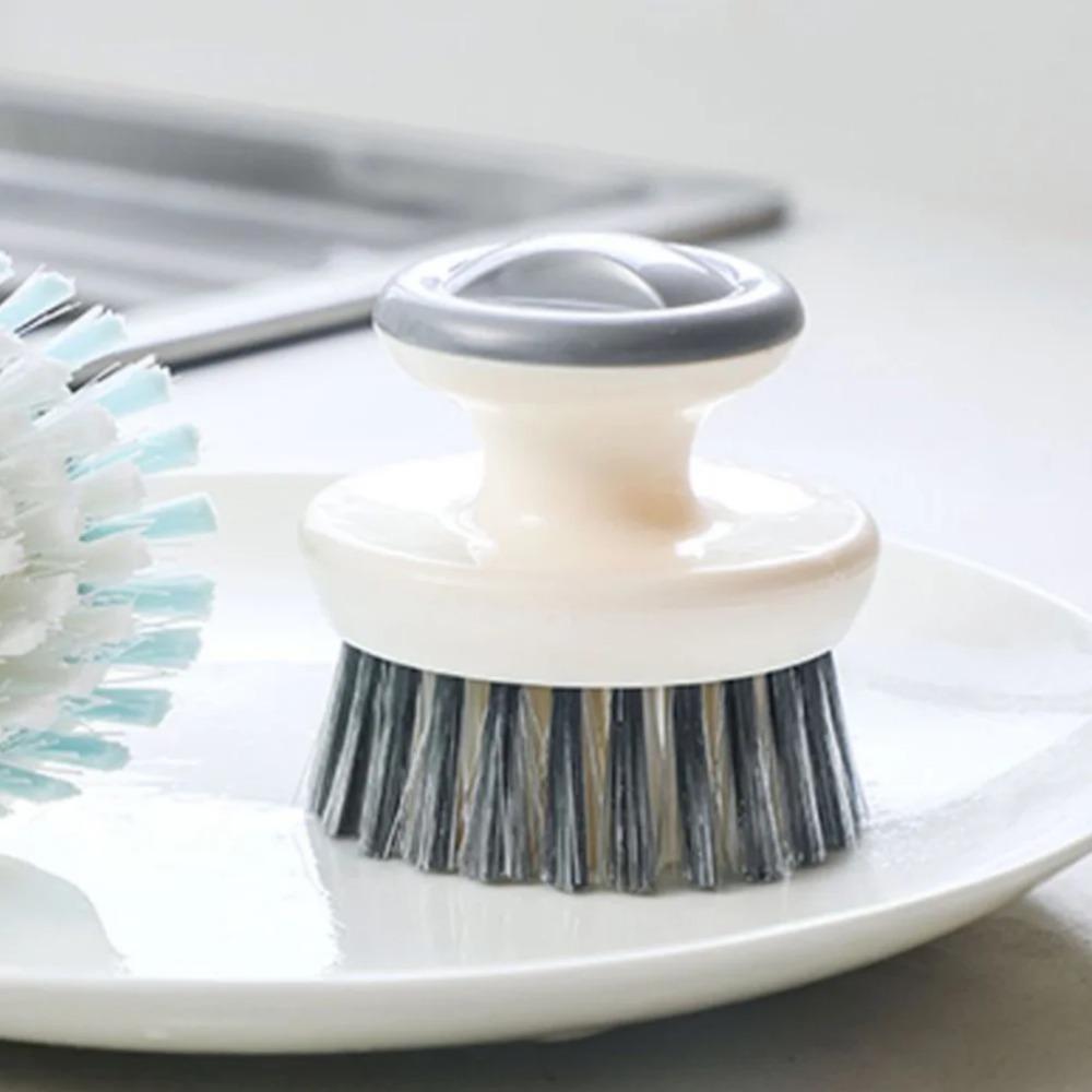 Multipurpose Dish Brush with Handle Kitchen Scrub Brushes for Cleaning Dish Scrubber with Stiff Bristles for Sink Pots Pans