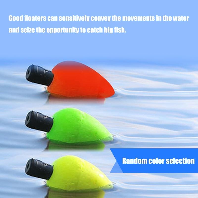 18 Stück Schwimmende Posen Indikatoren Angelposen für Süßwasser Salzwasser Schaumstoffindikatoren Pose Fliegenfischen Pose