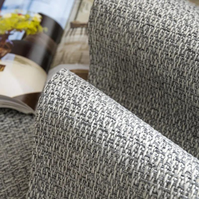 Lněný potah na pohovku Jednobarevný Moderní obývací pokoj Protiskluzový Kombinovaný potah na polštář pohovky Univerzální Domácí Ochranný potah proti prachu