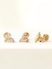 Minimal Piercing 14K Internal Triangular Cubic Labret Piercing