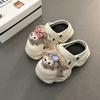 Cartoon Cute Hole Shoes Women's New Muffin Thick-soled Non-slip Bag Head Cool Slippers Tide