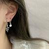 6Pcs/set Snake Blue Crystal Star Zircon Hoop Earrings Set Women Y2K Jewelry Accessories Gift for Date Party Travel